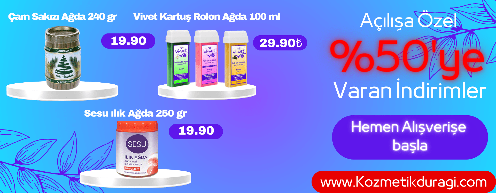 kozmetik durağı vivet afiş